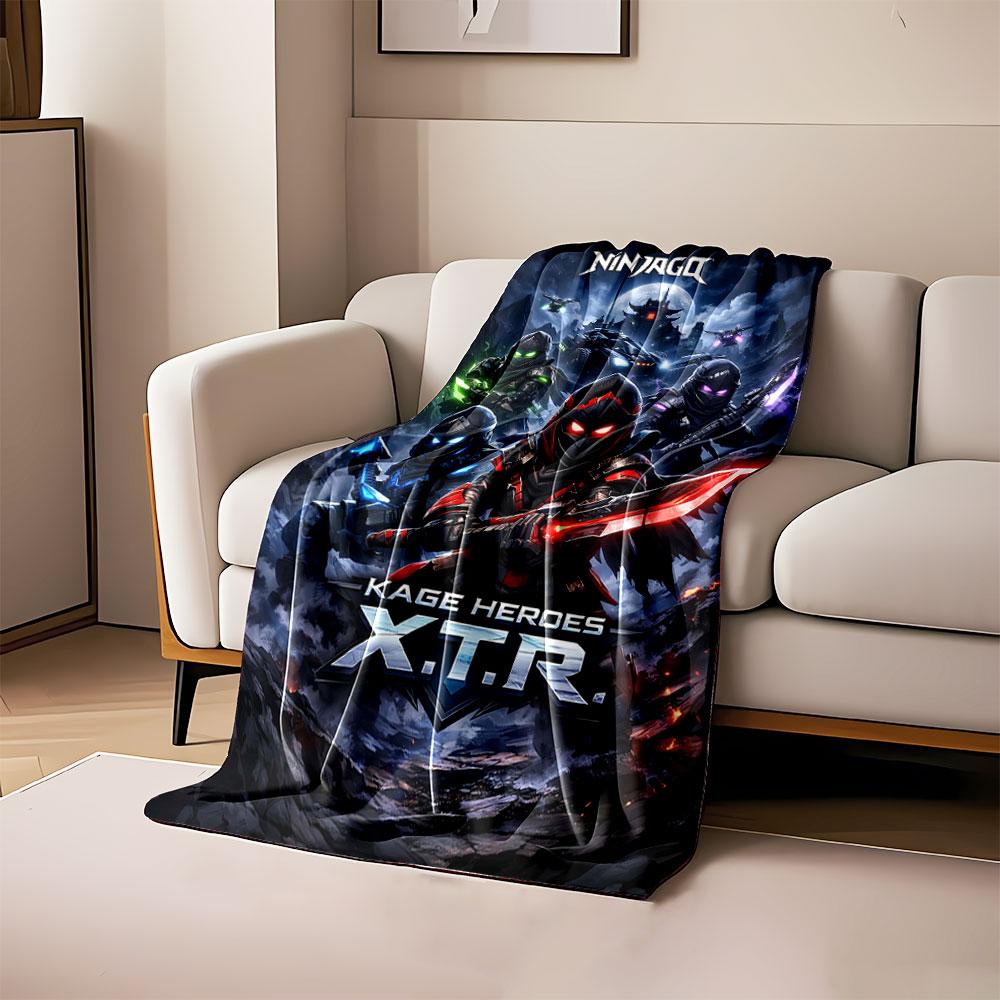 

Armored ninjas with glowing weapons in a dark, futuristic setting. for all seasons blanket lunch break throw gift 80cm x 120cm