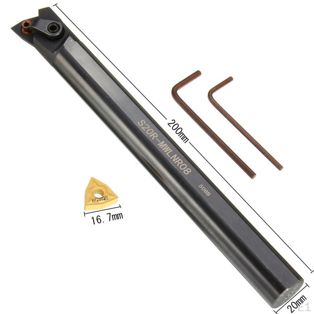 S20R-MWLNR08 CNC-Drehmaschinen-Bohrstangen-Drehwerkzeughalter mit Schraubenschlüssel