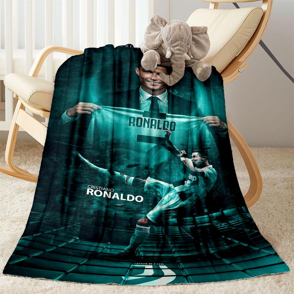 Cristiano Ronaldo 126 Blanket Ultra-Soft Great for Couch Livingroom Chair Four Seasons Multipurpose Playful Design
