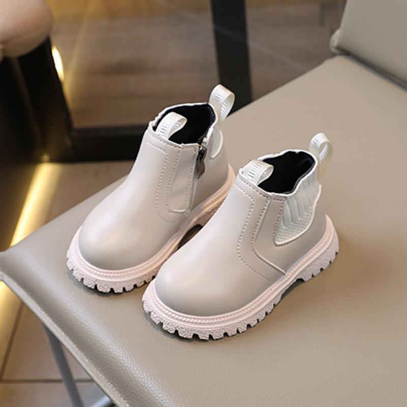 Dívčí podzimní a zimní nová móda pro malé holčičky Všestranné dětské boty krátké kozačky Kojenecké kozačky s měkkou podrážkou