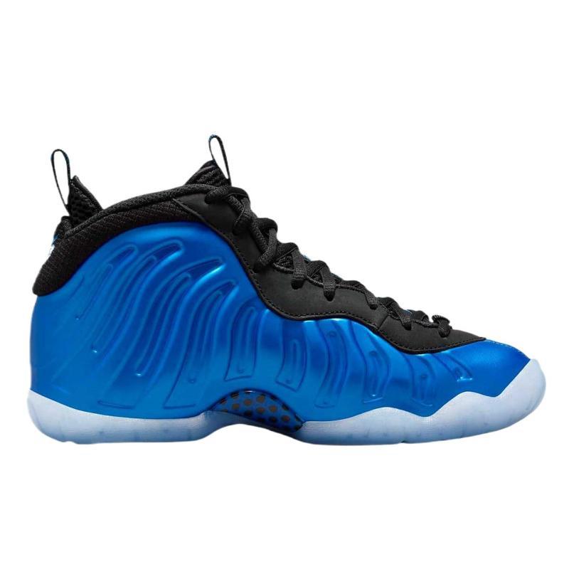 Nike Little Posite One Wear-Resistant Low-Top Children's Basketball Shoes Blue Teenagers Sneakers FV5365-400