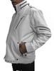 NOORA Men's Real Leather White Jacket ST032
