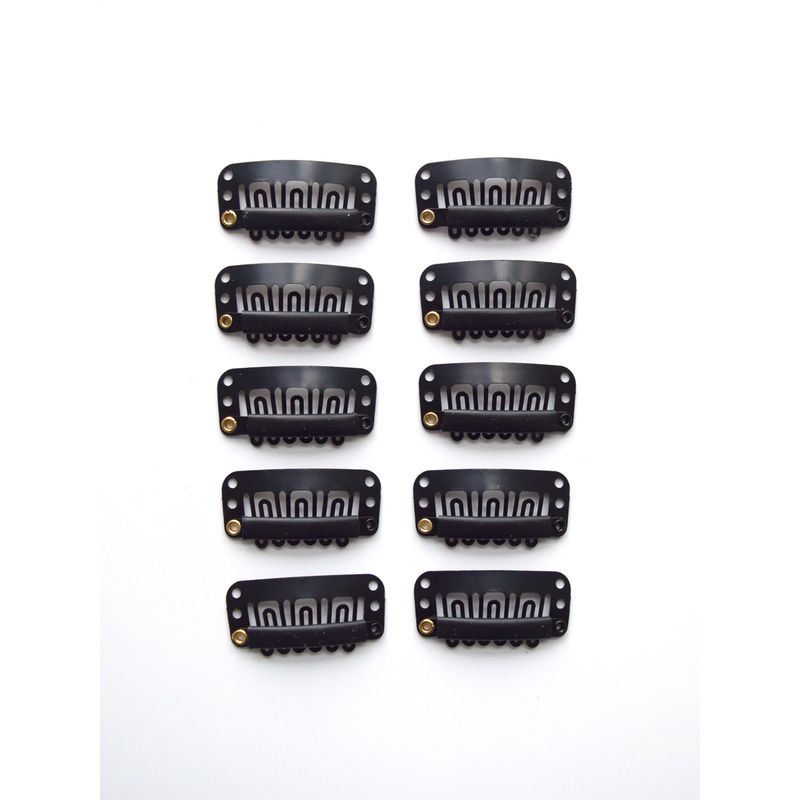 

Stainless Steel 10 PCs South Korea Import Wig Hair Piece Clip, Hair Extension Hair Piece Clip Woven Hair Back Clip Hat Default