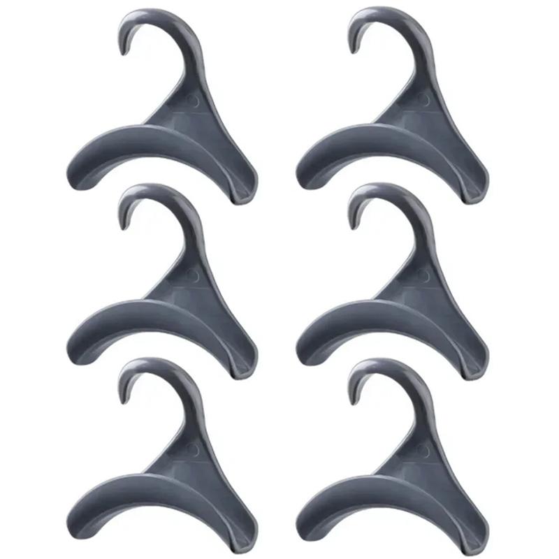 2/4/6pcs Widen Multipurpose Hangers Connection Hook Space Saving Hat Silk Scarf Shawls Handbag Hanging Rack Wardrobe Organizer