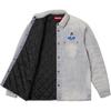 777167 Supreme Quilted Lined Denim Snap Shirt Stripe