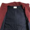 KENSHO ABE SPORTS Fleece Vest Zip Up Wine Red Size 5 L XL Japan(USED)