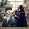 Dynamic Soccer Player Action Floor Rug Office Rug Perfect for Kitchen Decorate room Balcony Foyer Anti-slip Rug Anime Office Decor Gift for Festivals