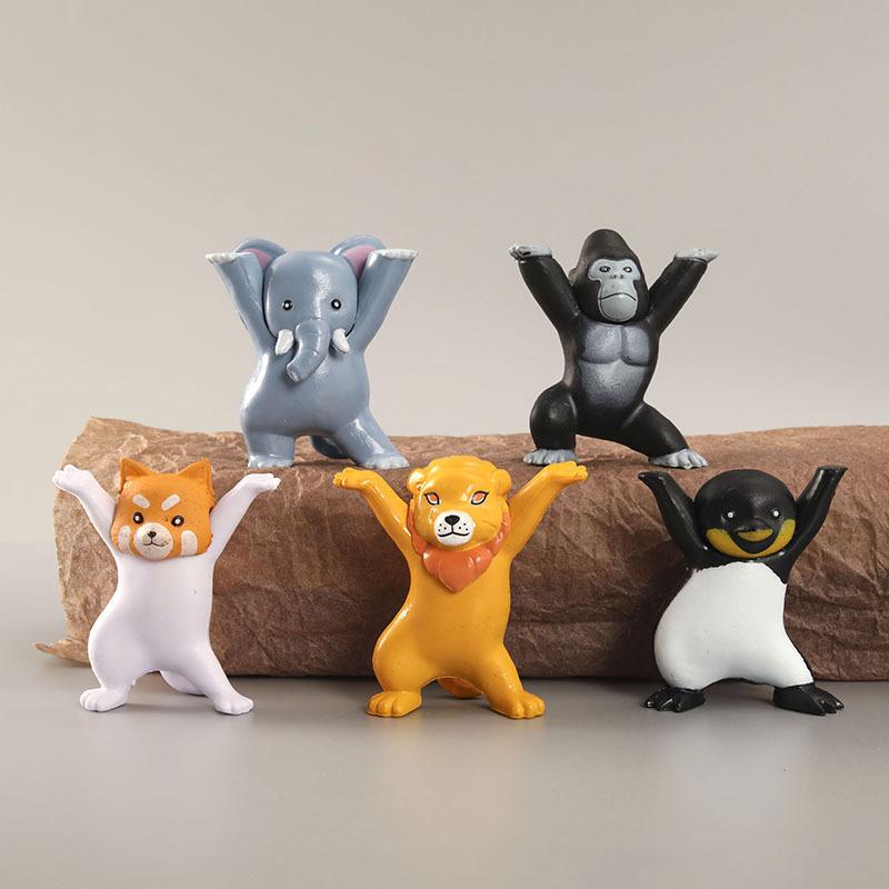 Doll Animal Pvc Model Pen Holder Chimpanzee Toy Cartoon Display Ornament Gift