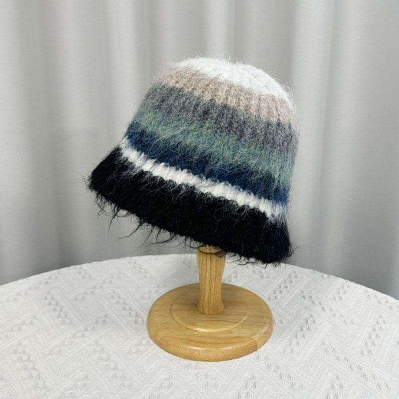 Fashion Autumn and Winter Knited Fisherman Hat For Women Ear Protection Cap Windproof Warm Headgear Fashion Female Panama Basin Cap