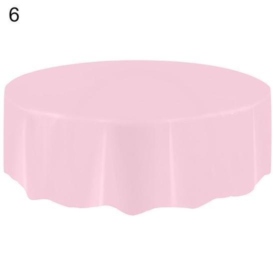 Plastic Waterproof Large Wedding Party Disposable Circular Table Cloth Cover