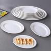 White Melamine Serving Plates