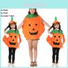 Charmantes Halloween-Kostüm für Eltern-Kind Kürbis Cosplay Outfit