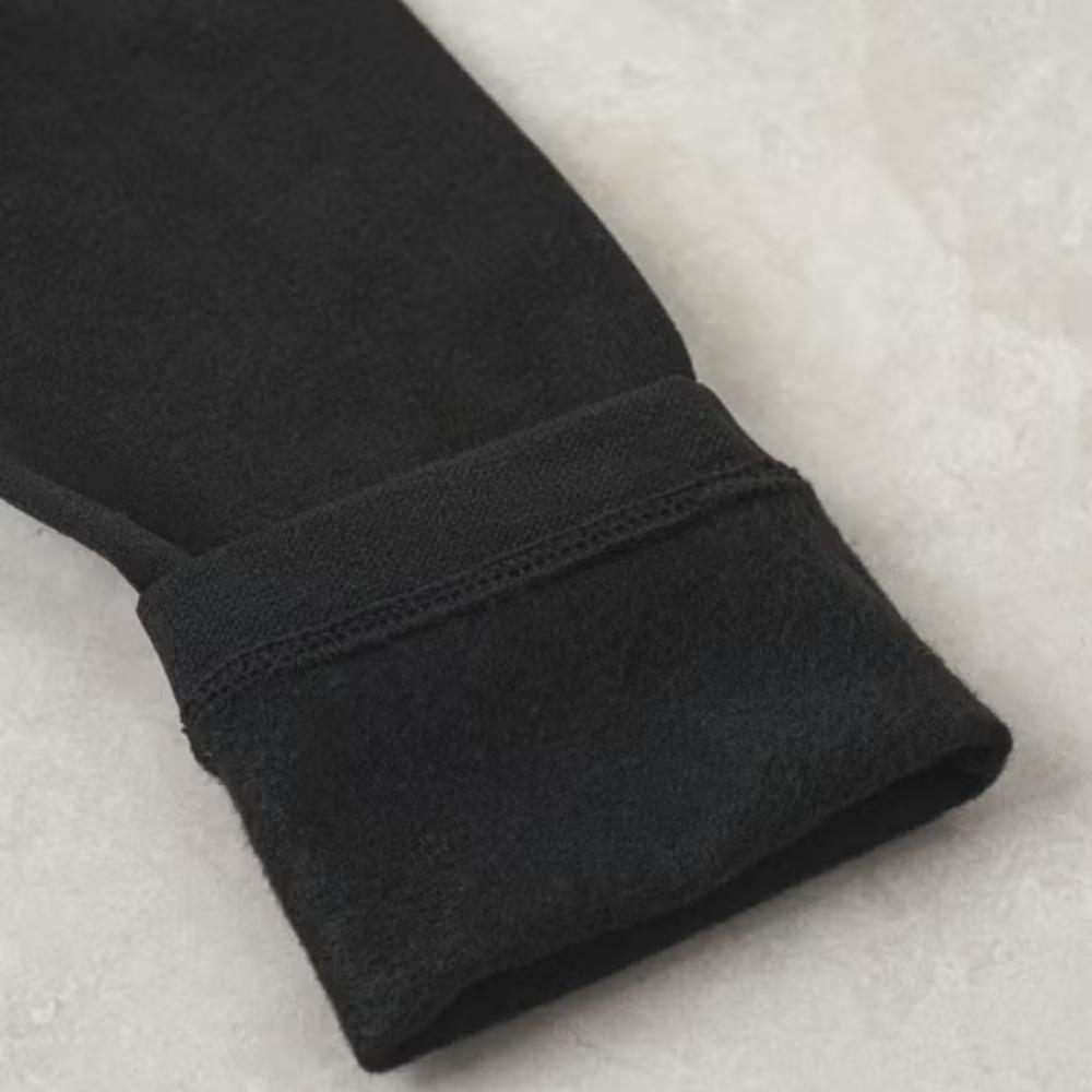 Women's Fleece 160D Leggings Without Feet 2 Pieces