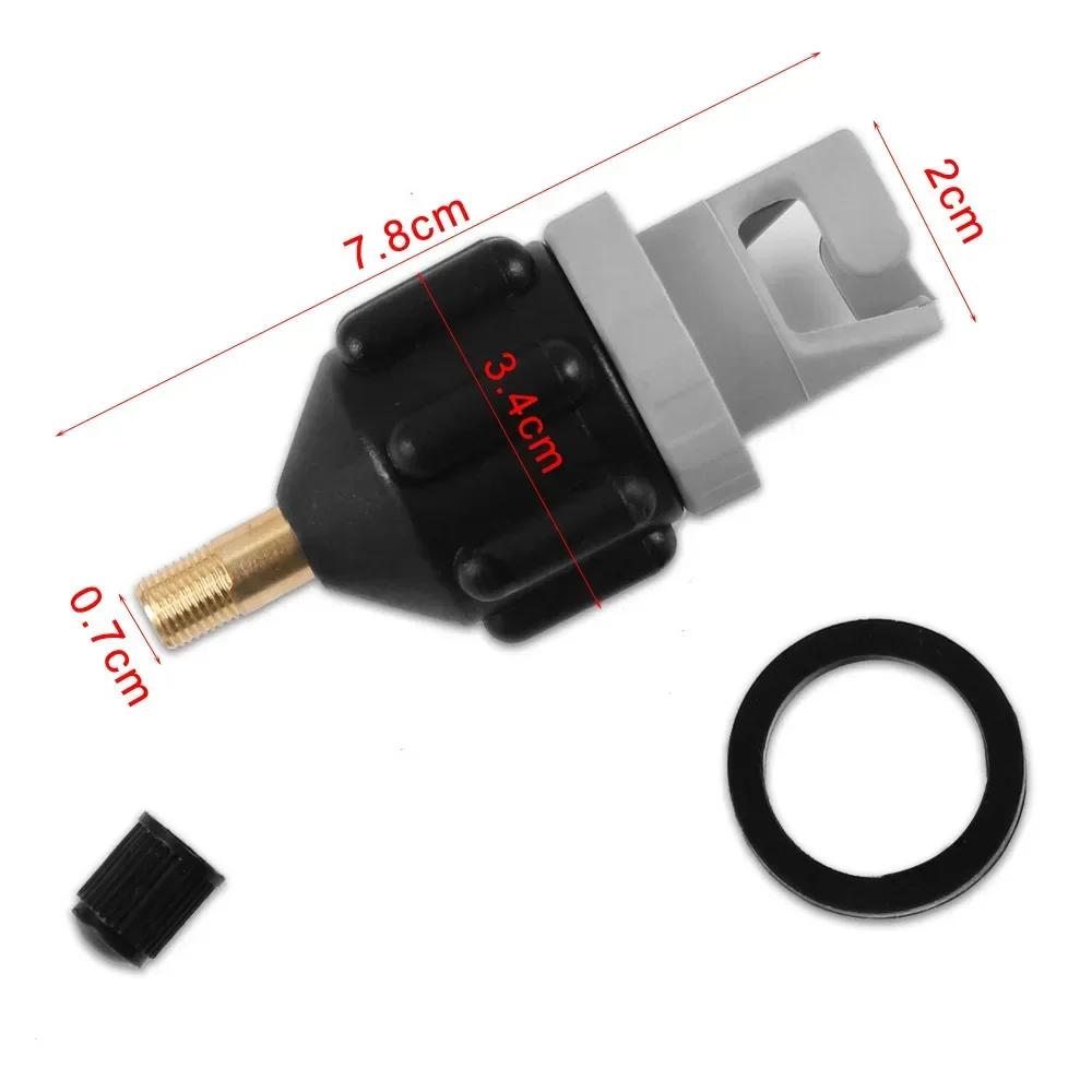 Durable Air Valve Adaptor Wear-resistant Rowing Boat Air Valve Adaptor Nylon Kayak Inflatable Pump Adapter for SUP Board