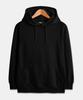 [Non-Fleece Or Fleece-Lined] Basic Standard Fit Plain Hoodie Black