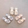 2026New Stylish Big Kid Beach Shoes, Flat-soled Baby Spring and Autumn Girls' Summer Shoes, Princess Crystal Shoes, Girls' Sandals