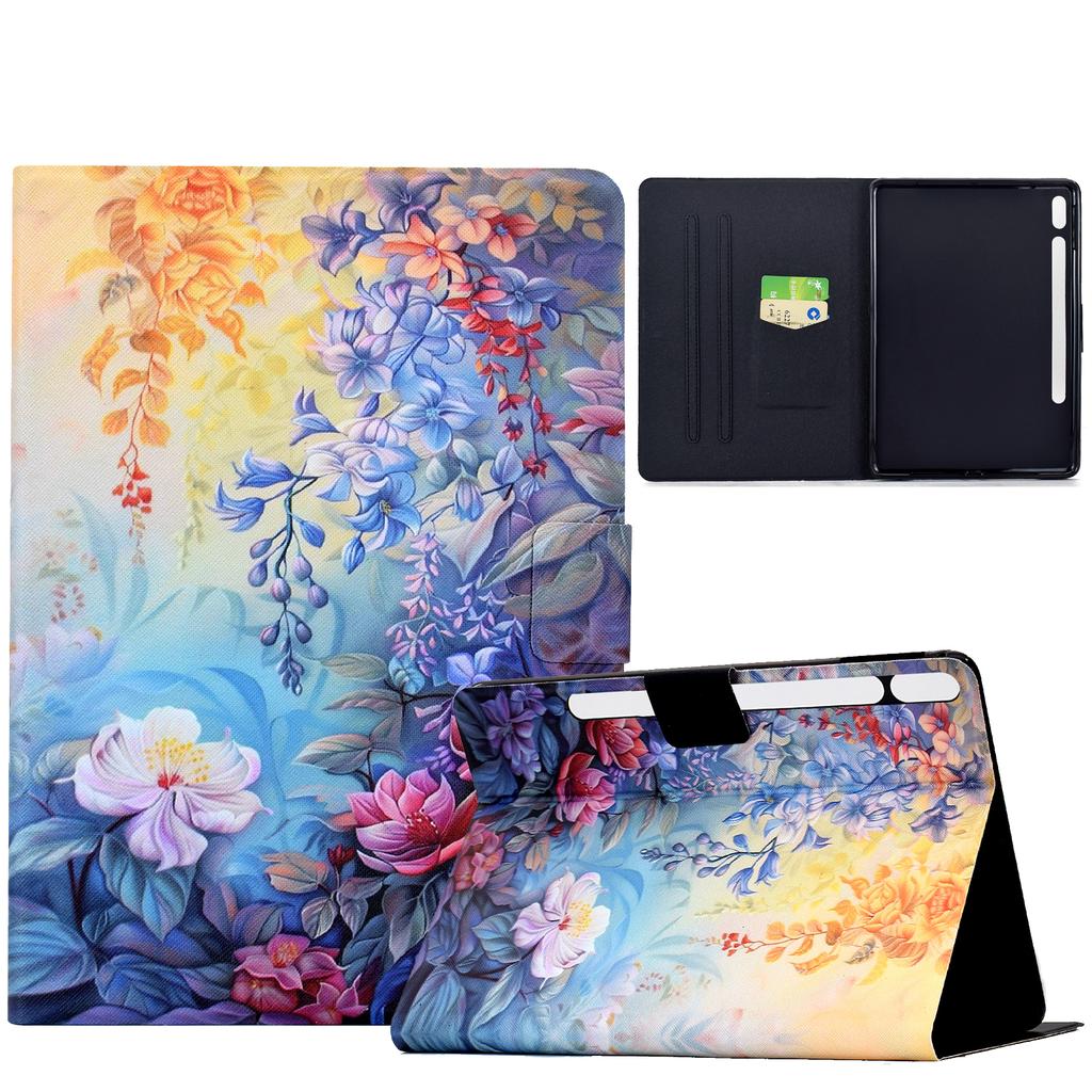 Painting Cute Cat Flip Tablet Case For iPad mini 6 2021/mini 7 2024 8.3 inch Universal Adjustable Stand Protective Case