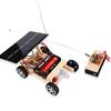 Wooden DIY Solar Powered RC Car Puzzle Assembly Science Vehicle Toys Set for Children