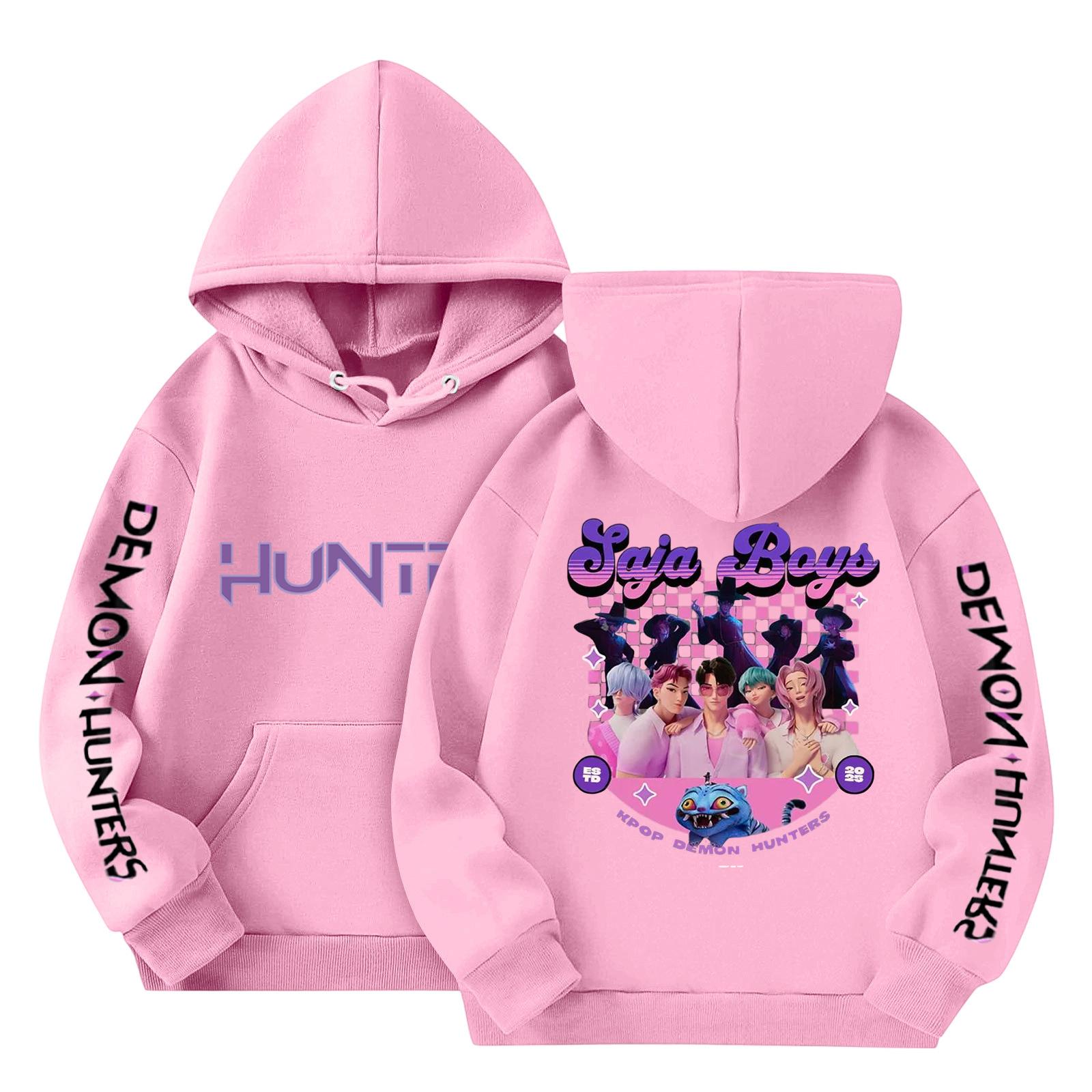 

Толстовки для девочек-подростков, толстовки с длинным рукавом, пуловер с завязками, симпатичная толстовка большого размера 160 розовый