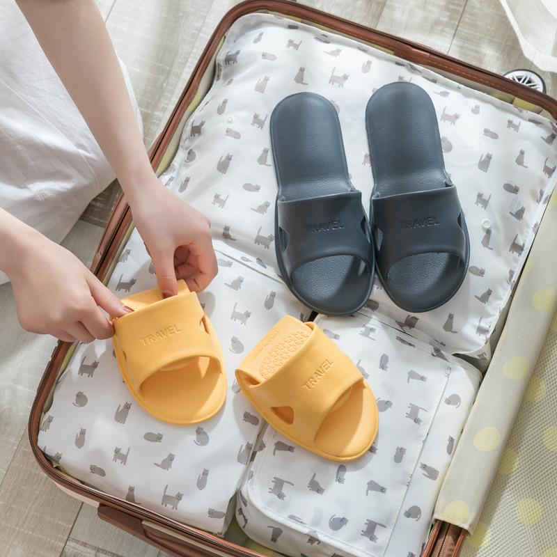 

Bathroom cool slippers women s summer home men s travel essential artifact hotel folding couple non-slip home bath 36-37 жовтий