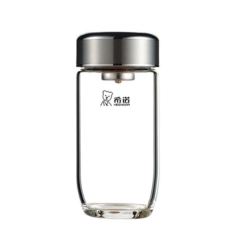 Heenoor Single-Layer Borosilicate Glass Tea & Water Cup with Filter (XN-7718)