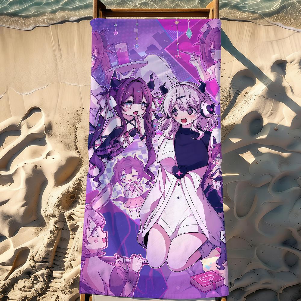Game Y-Yunyun Syndrome Towel Sports Quick Dry Travel Camping Gear Sandproof Soft Light Large Beach Towel