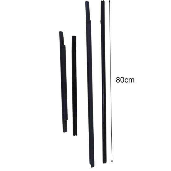 4Pcs Outer Seal Weatherstrip Window Glass Belt Rubber Moulding Trim for Nissan D22