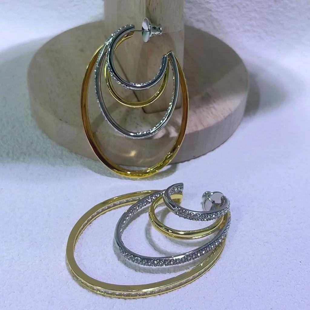 2026 New Trend Fine Jewelry Set Charming Heart Crystal Fashion Stainless Steel Necklace Earrings As a Anniversary Gift for Women