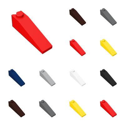 50 Stück 60477 Schräge 18 4x1 Bausteine Set High-Tech Haus Platte Steine Partikel Puzzle Idee Spielzeug Kinder Geburtstagsgeschenk