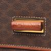 Used CELINE Macadam Shoulder Bag PVC Coated Canvas Leather Brown Used Women