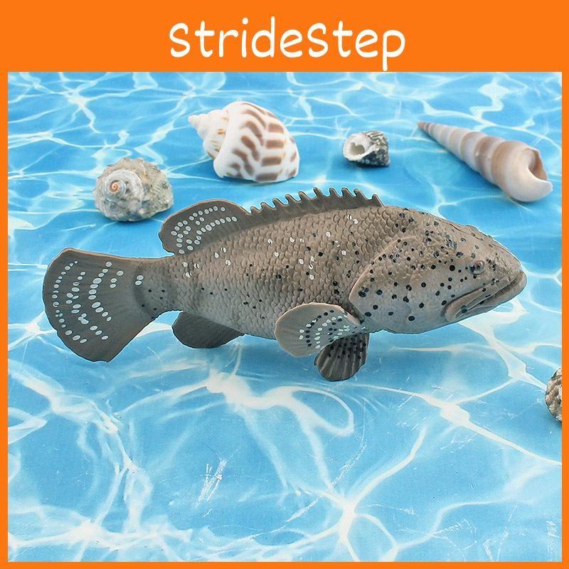 Sea Anglerfish Epinephelus Animal Fish Model Desktop Decor Collector Display