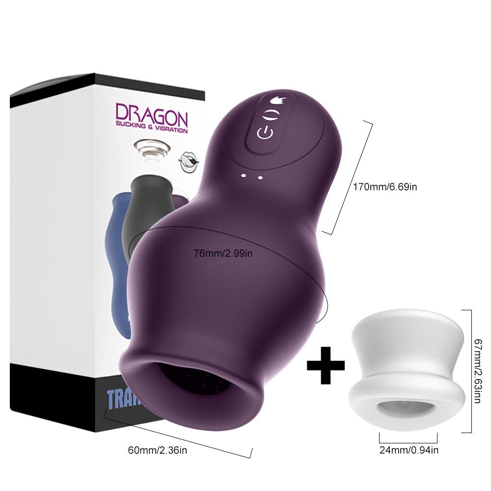 Masturbator For Men Automatic Sucking Male Machine Oral Vaginal Penis Vibrator Sex Toy For Men Masturbation Cup Blowjobs Machine