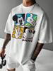 Hot Sale Disney Cartoon Castle Co Branded Printed T-shirt 2026 Men Women Summer New Harajuku Streetwear Fashion Large Loose Casual Short Sleeve Top