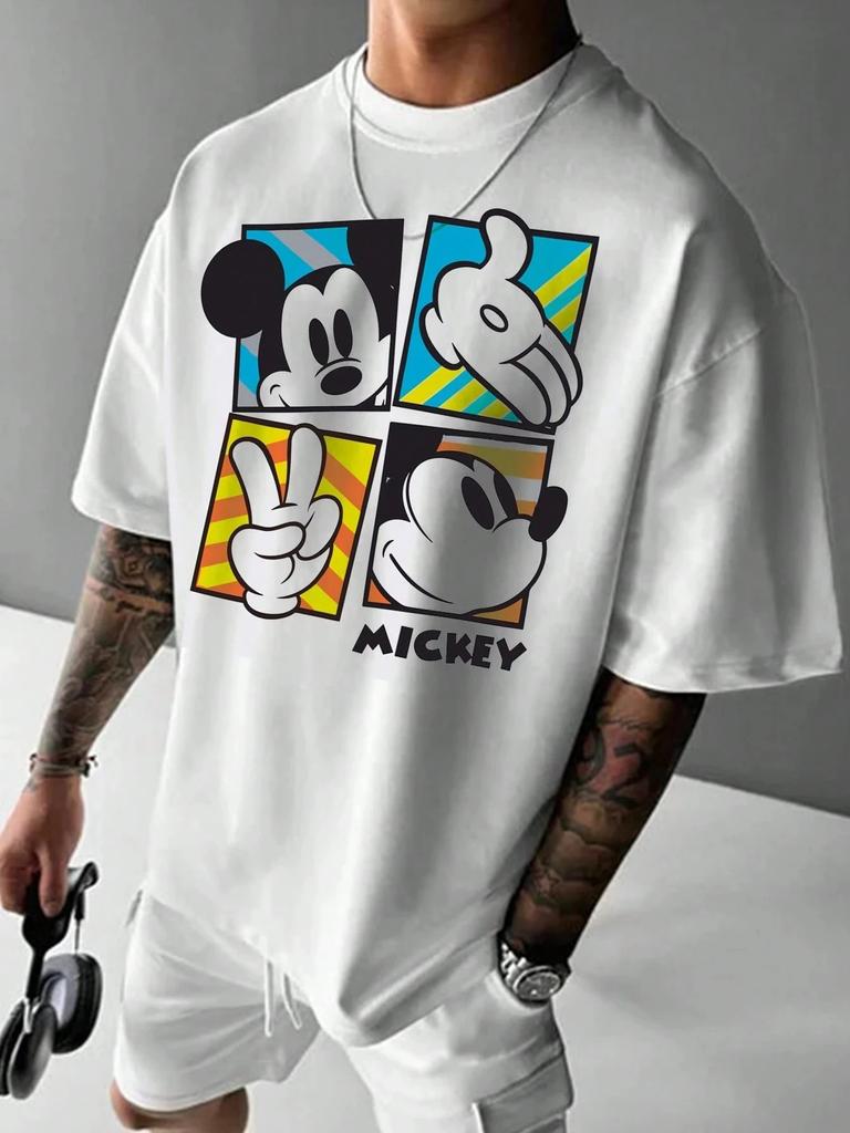 Hot Sale Disney Cartoon Castle Co Branded Printed T-shirt 2026 Men Women Summer New Harajuku Streetwear Fashion Large Loose Casual Short Sleeve Top