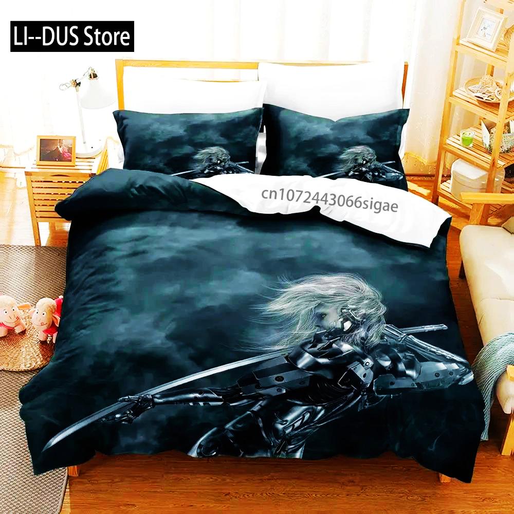 Metal Duvet Cover Set For Adults And Boys Bedroom 2025 Duvet Cover Bed Set Quilt Cover Pillowcase Single Double Queen King Size