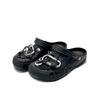Crocs Baya Classic clog EVA Cool Rock Lock Beach Hole Shoes Unisex Black