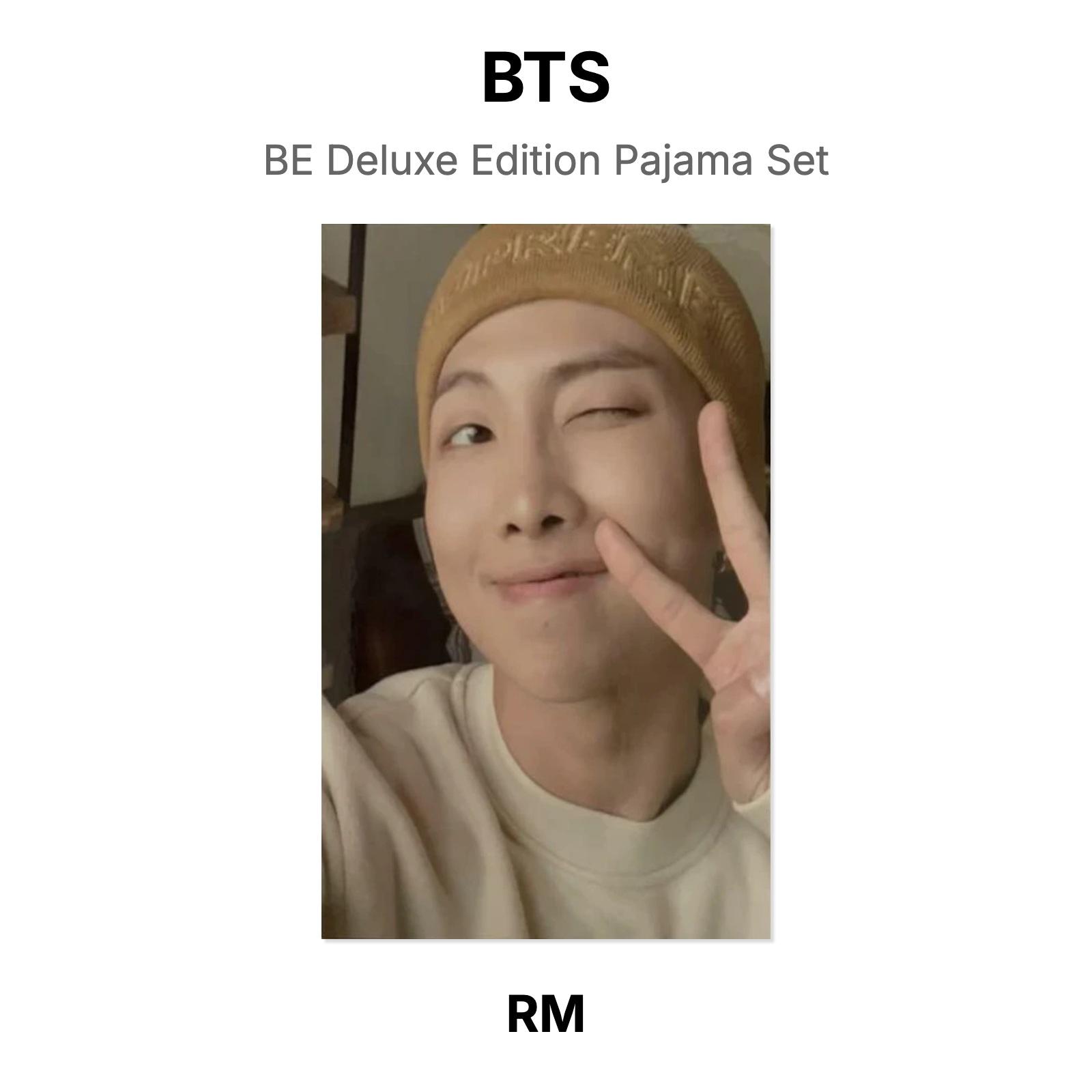 BTS BE Deluxe Edition Pajama Set Official Photocard RM