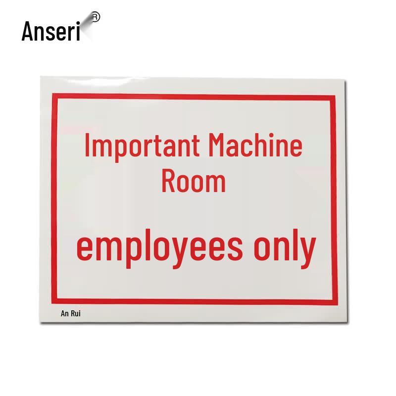 AncaiRui Self-Adhesive Safety Sign