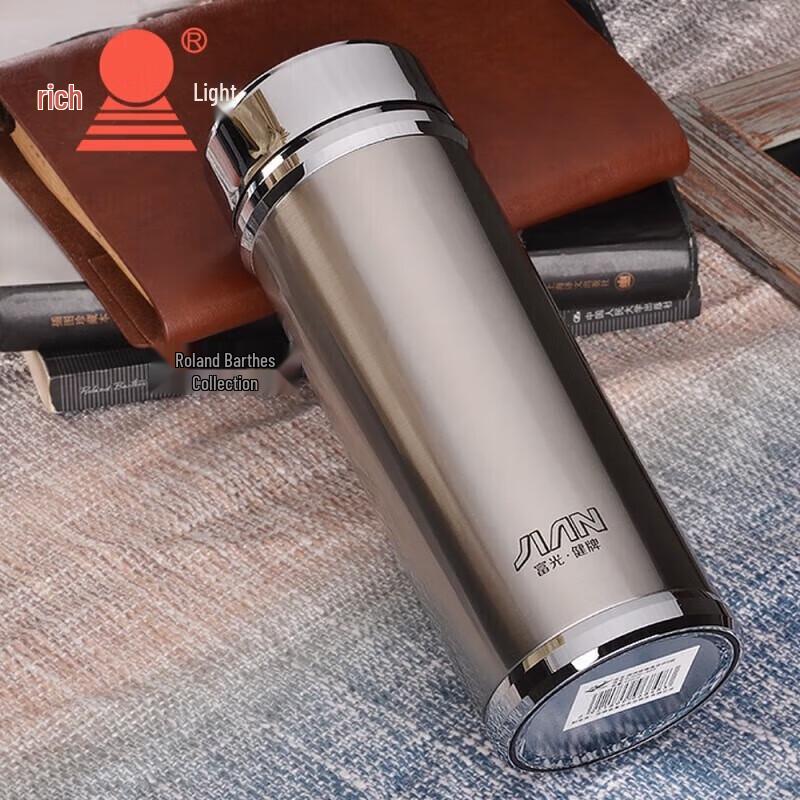 FUGUANG Portable Stainless Steel Thermos Mug with Filter, 420ML