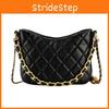 Trendy Pu Shoulder Bag With Chain Strap And Diamond Pattern City Minimalist Style