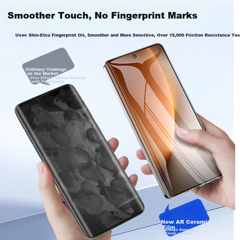 Anti-Reflective Ceramic Screen Protector for Honor Magic8 Pro/Porsche RSR Full Adhesive Ceramic Film Non-Tempered Eye Protection Dust Removal Film