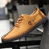 Bărbați PU Dimensiune mare 38-47 Pantofi casual lucrați manual Mocasini de modă cu talpă moale