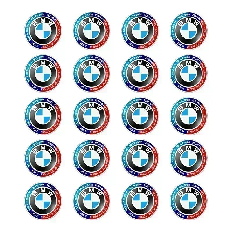 11/14mm Aluminium Bil Fjärrkontroll Nyckel Klistermärke Emblem Auto Tillbehör För BMW Performance F30 F10 E90 F20 E46 E60 E70 E39 E36 E87 E92