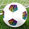1 Stück bunte Karten Fußball Größe 5 Fußball maschinengenäht Indoor/Outdoor Universeller Fußball W76