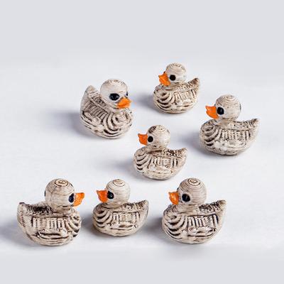 5Pcs Mini Ducks Skeleton Halloween Decorations Resin Scary Duck Miniatures Home Decorative Figurines Micro Landscape
