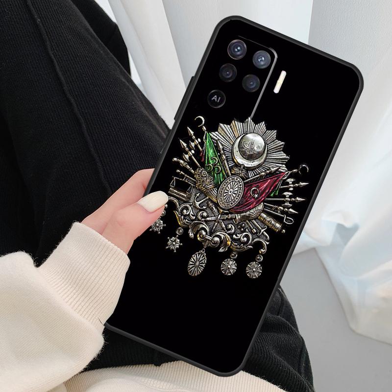 Ottoman Empire Coat Of Arms Phone Case For OPPO A5 A9 2020 A31 A53 A53S A1K A15 A16 A52 A72 A83 A91 A93 A54 A74 A94
