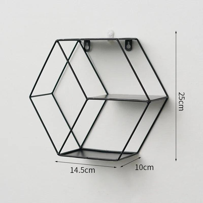 Wall Mounted Floating Shelves Decorative Shelves Circular Storage Rack Creative Plant Flower Pot Tray Nordic Home Decoration