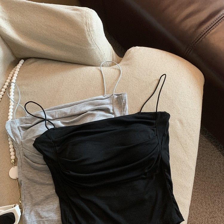 Women Crop Tank Top Sexy Square Neck Double Lined Ruched Corset Cute Cropped Sleeveless Cami Summer Outfit Going Out Top