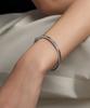 Lloyd Silver 925 Essential Double Line Bangle Bracelet Llbs26105S