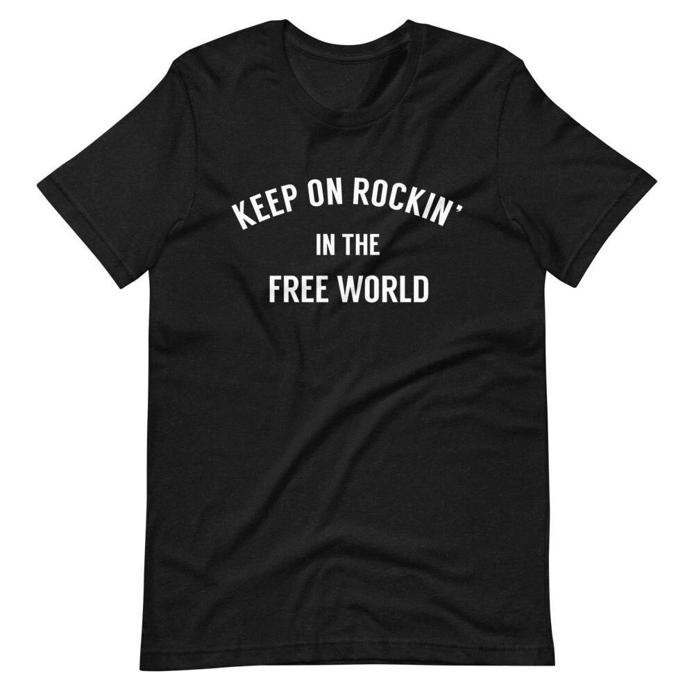 

Keep On Rockin In The Free World Classic Rock T-Shirt, 80s, Neil Young, USA M
